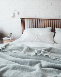 St Albans - Alpaca Throw Blanket Heather