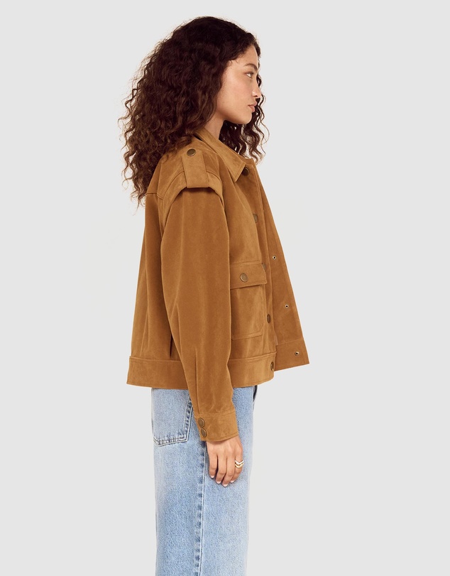 MINKPINK - Faye Faux Suede Jacket