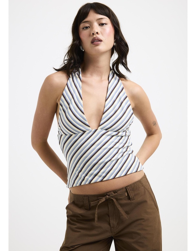 Insight - Danni Stripe Halter Top