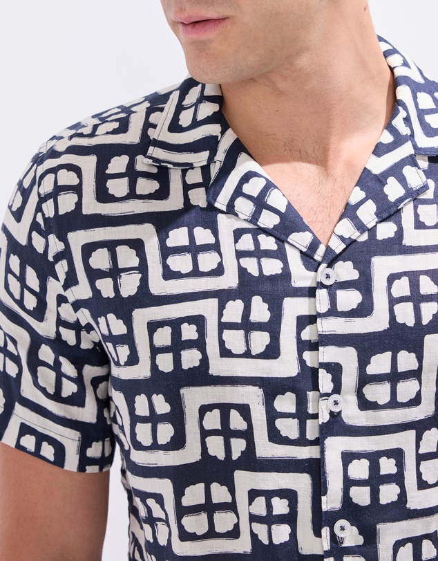 Marcs - Rush Rush Geo Linen Shirt
