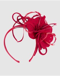 Max Alexander - Felt Red Flower Fascinator