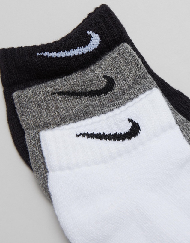 Nike - Everyday Cushioned Training Low Socks 3-Pairs