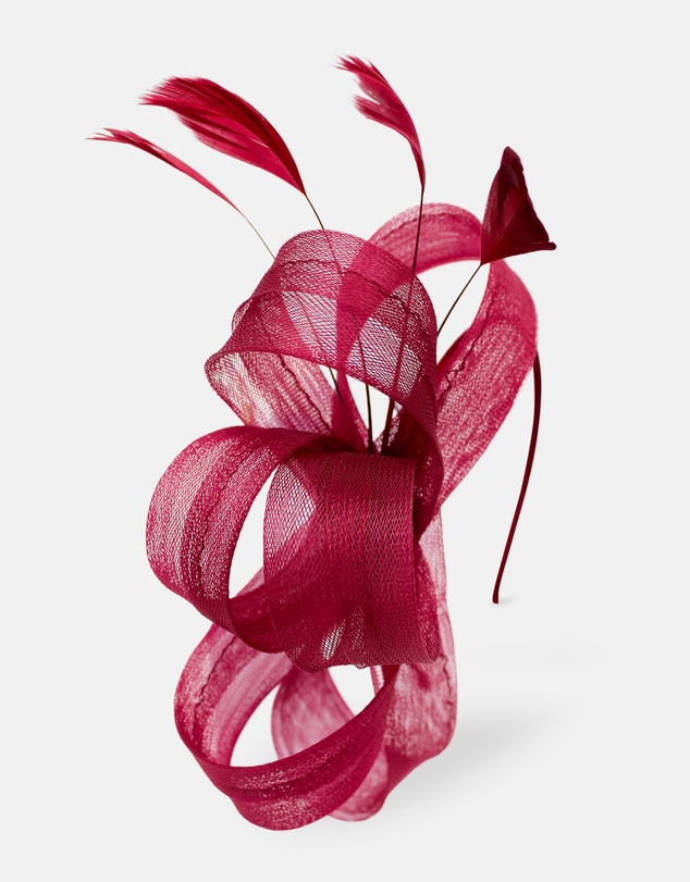 Morgan & Taylor - Nyla Fascinator in Burgundy Red