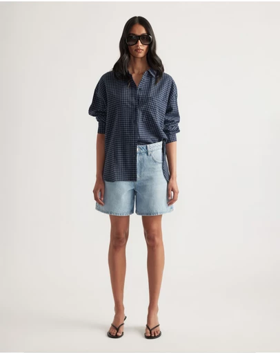 Decjuba - Abigail A-Line Denim Shorts
