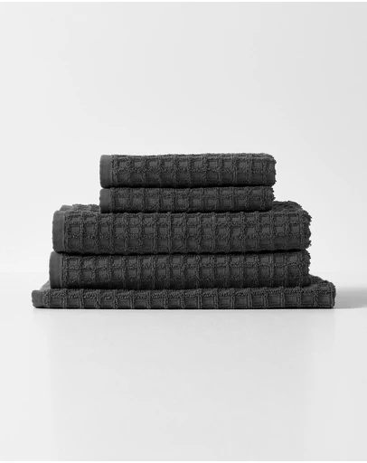 Aura Home - Waffle Bath Towel Set