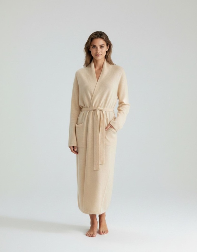 SILK MAGNOLIA - Cashmere / Wool Dressing Gown