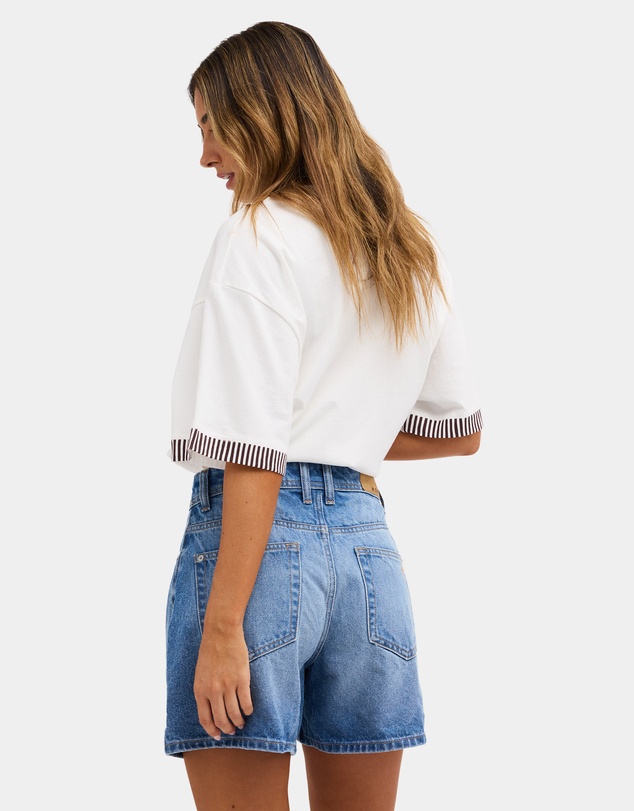 Roxy - Womens Morning Splendour Mid Denim Shorts