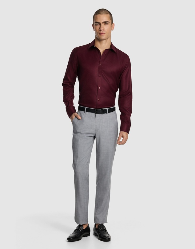 yd. - Maximum Two Ply Cotton Premium Slim Dress Shirt