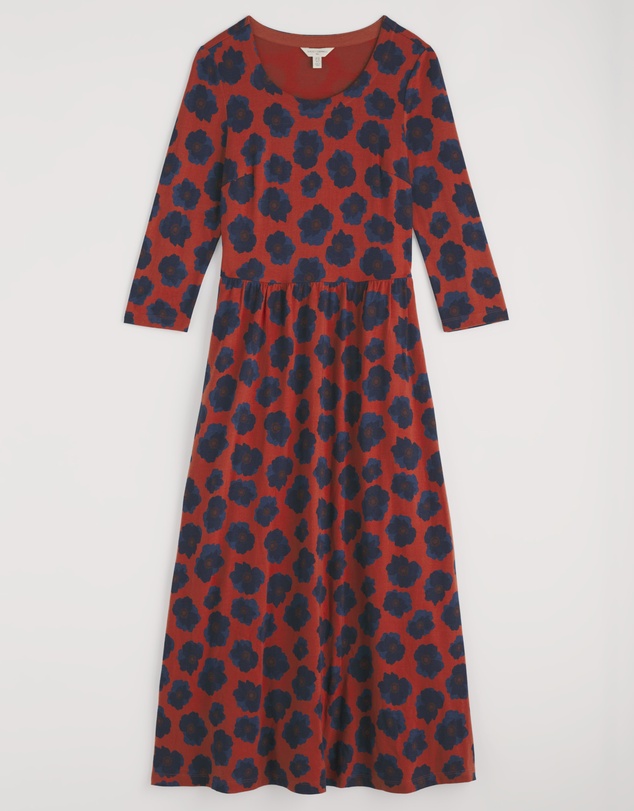 Seasalt - Seasalt Cornwall Red Emily Waisted Dress