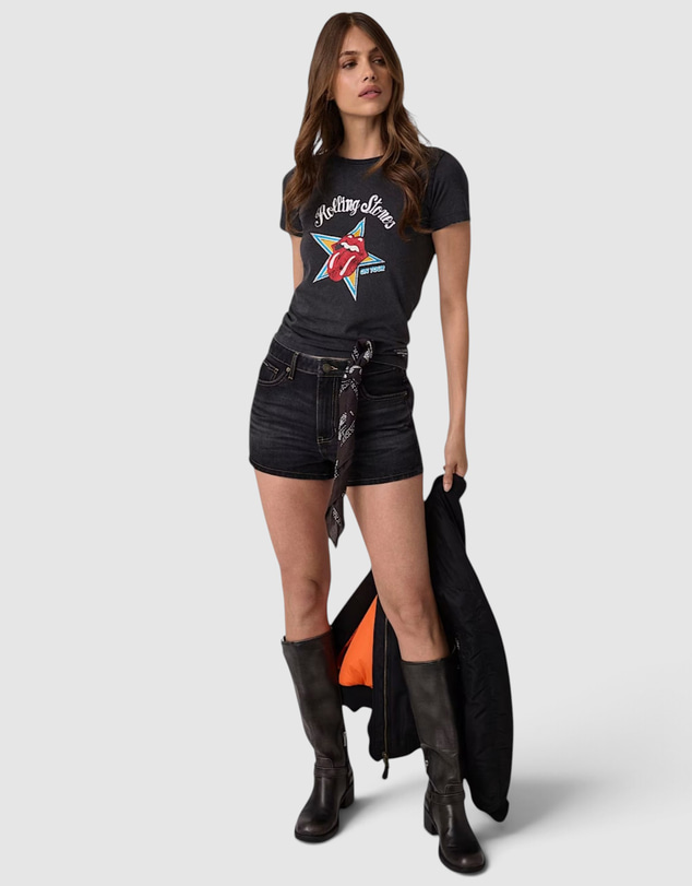 GUESS Jeans - GUESS JEANS Rolling Stones Rhinestone T-Shirt