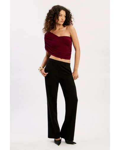 Bardot - Harley One Shoulder Mesh Top