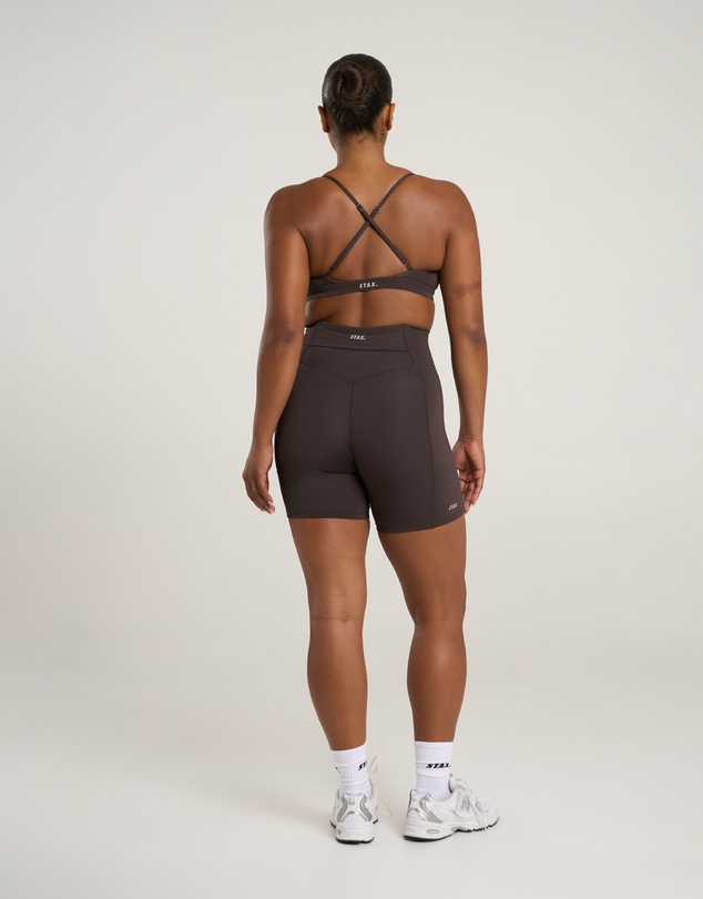 STAX. - Crossback Sports Crop Astryx - Truffle