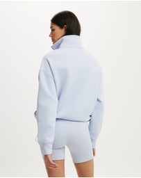 Cotton On Body Active - Plush Half Zip Sweatshirt