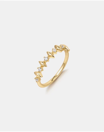 Ania Haie - Ania Haie Gold Multi Sparkle Ring