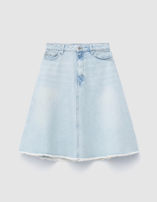 & Other Stories - Raw-Edge Denim Skirt
