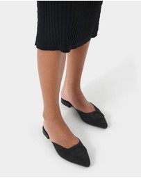 Forcast - Elizabella Leather Mules
