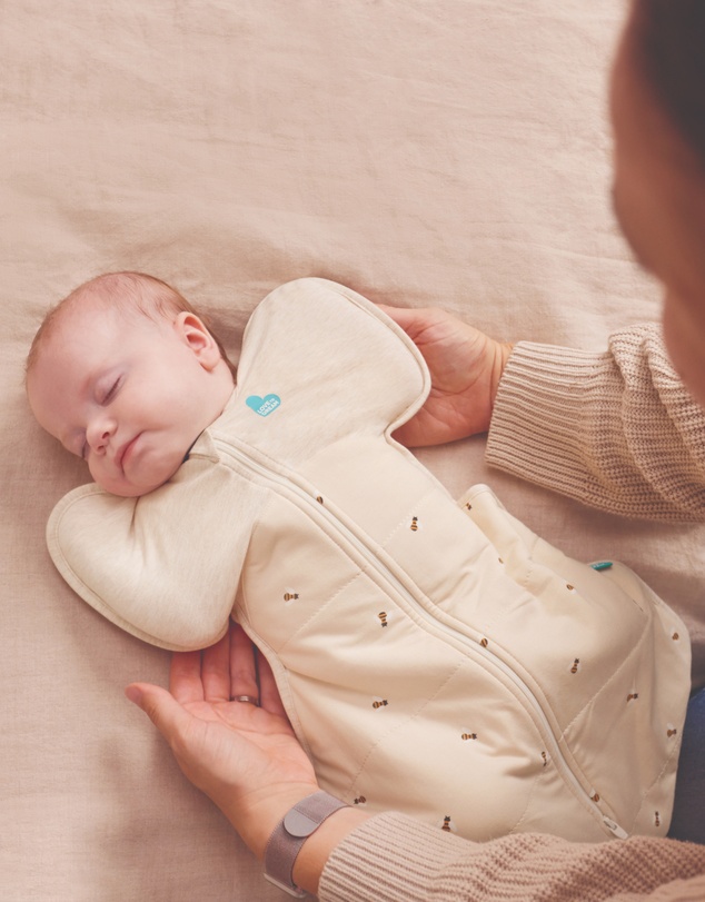 Love to Dream - Swaddle Up™ 2.5T Quilted Stretch Cotton Bees Oatmeal