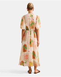 Forever New - Sophie Puff Sleeves Midi Dress