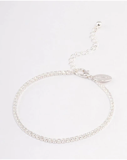 Lovisa - Silver Plated Small Round Tennis Bracelet