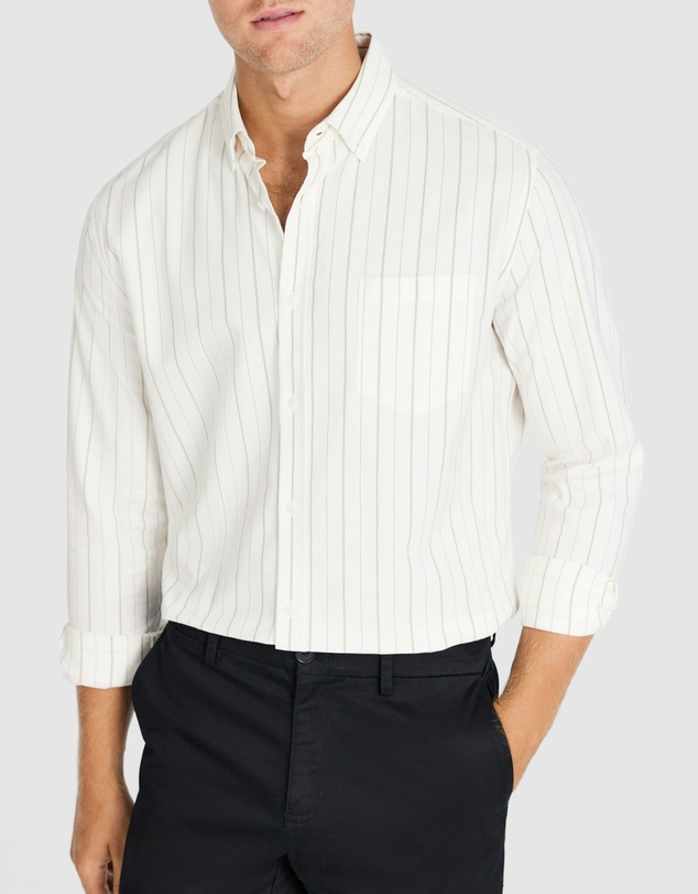 Tarocash - Amaro Stripe Oxford Shirt