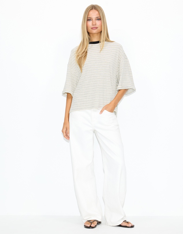 Dazie - Serve Stripe T-Shirt