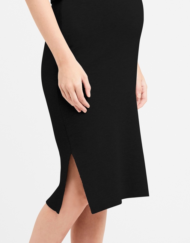 Ripe Maternity - Layered Knit Nursing Dress