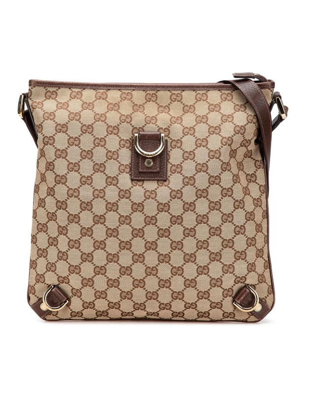 Gucci - Pre-Loved GG Canvas Abbey D Ring Crossbody