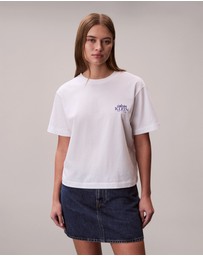 Calvin Klein Jeans - Embroidered Logo Graphic Boxy T-Shirt