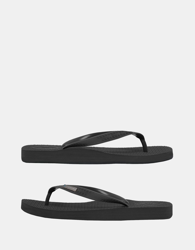 Boomerangz Footwear - Men's Black Thongs with arch support and 2 x interchangeable straps