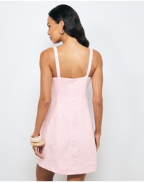 AERE - Clara Linen Mini Dress