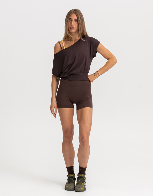 HyperLuxe The Label - Bamboo Off The Shoulder Tee