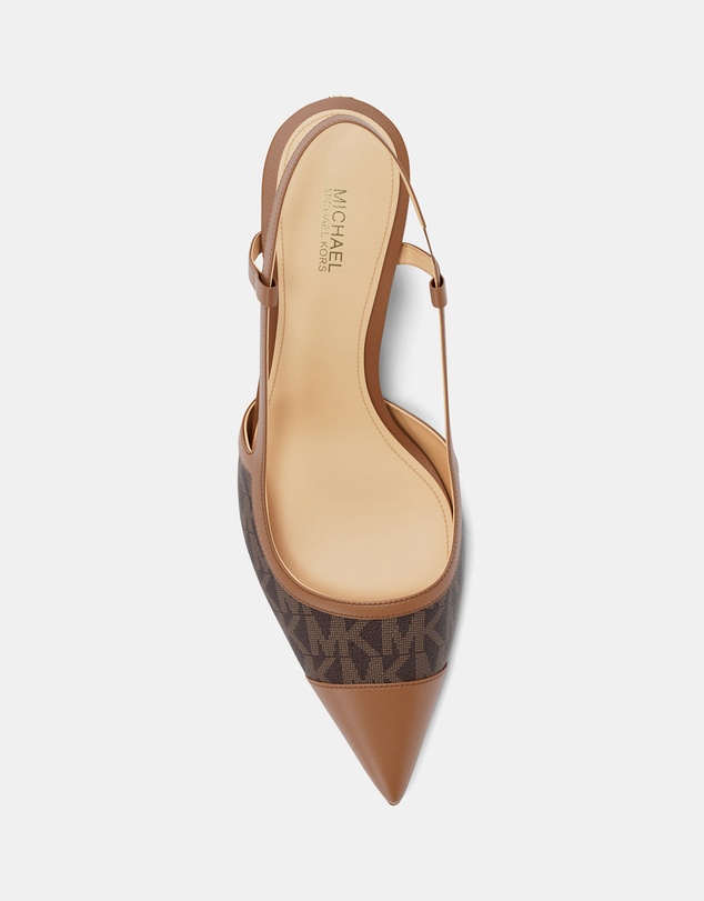 Michael Kors - Alora Toe Cap Mid Slingback Heels - Women's