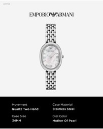 Emporio Armani - Silver Tone Analogue Watch