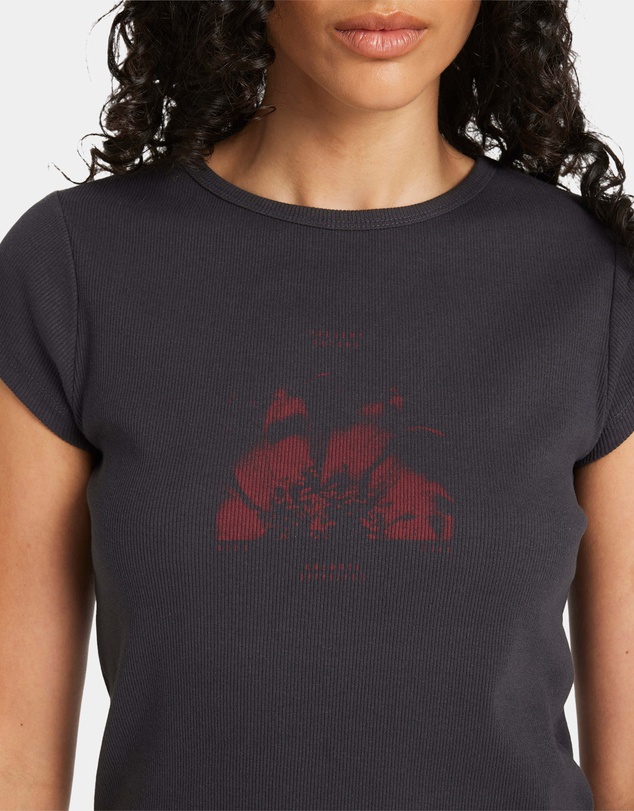 RVCA - Womens Ribbed Slim T-Shirt