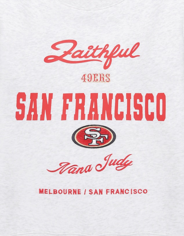 Nana Judy - NFL SAN FRANCISCO 49ERS OFFICIAL COLLABORATION CREW SWEATER - Teen
