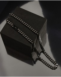 Najo - Nero Men's 8.5mm Steel Chain Necklace