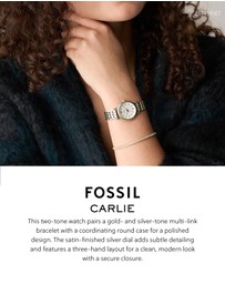 Fossil - Carlie Two Tone Analogue Watch