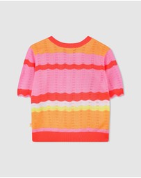 Billieblush - Short Sleeves Sweater Jumper - Kids-Teens