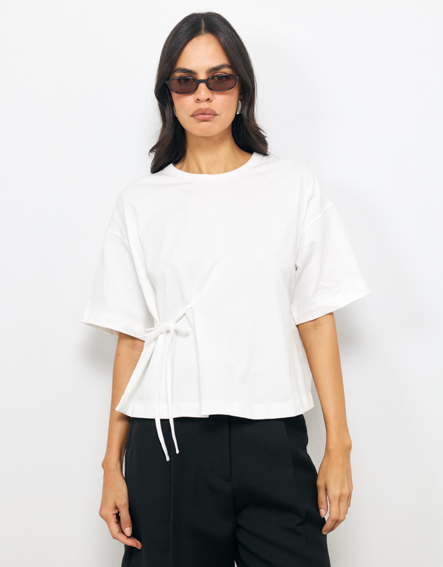 AERE - Cotton Tie T-Shirt