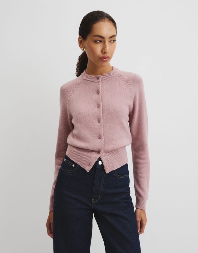 Country Road - Cotton Cashmere Crew Neck Cardigan