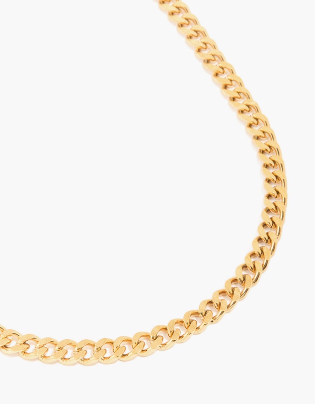 Lovisa - Waterproof Gold Plated Stainless Steel Curb Chain Necklace