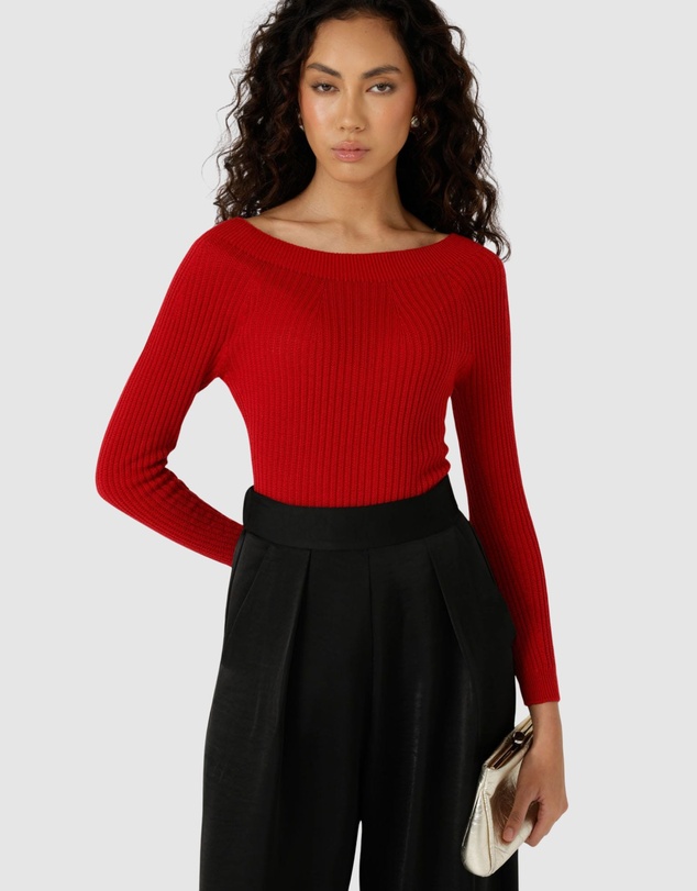 SACHA DRAKE - Claire Knit In Red