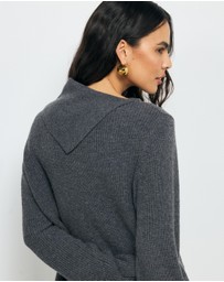 AERE - Neria Wool Blend Knit Dress