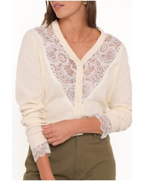 Petal & Pup - Mamie Lace Cardigan - Butter Yellow