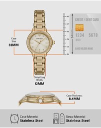 Emporio Armani - Gold Analogue Watch