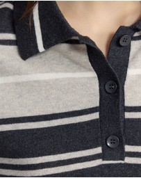 Oxford - Pip Striped Polo Knit
