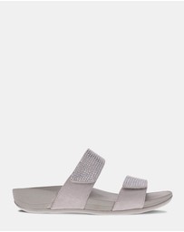 Mia Vita - Avoca Slide Sandal - Silver Rhinestone