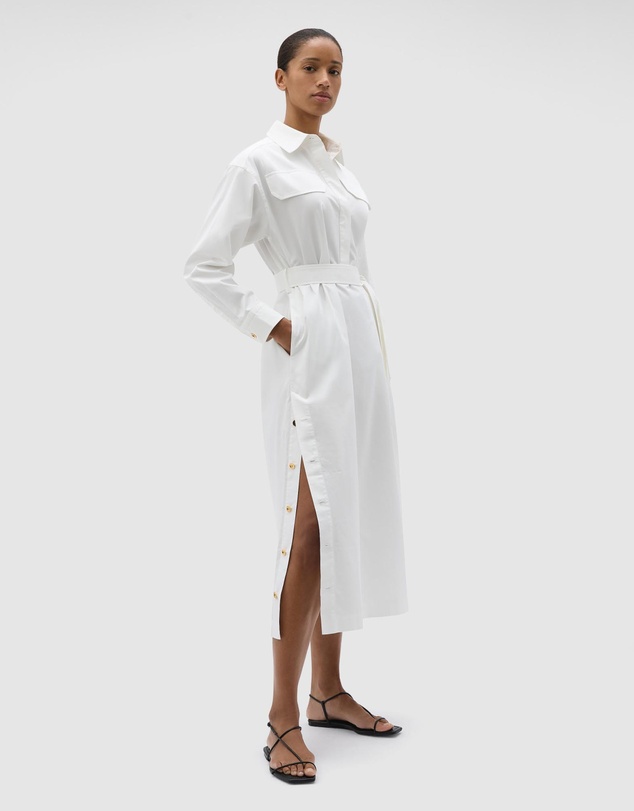 Oroton - Button Detail Shirt Dress