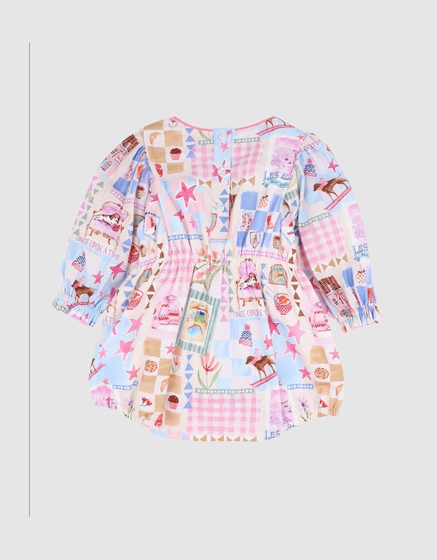 Fox & Finch - Winter Vacay Print LS Romper - Babies