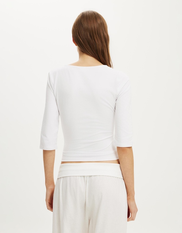 Cotton On - Maple V Neck 3/4 Sleeve